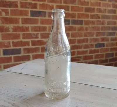 Vintage LIME COLA Wheeling WEST VIRGINIA WV Embossed SODA BOTTLE 6.5 Oz • $29.95