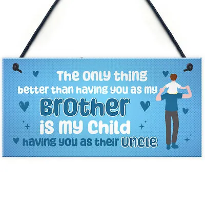 Uncle Gift Ideas For Birthday Christmas Plaque Brother Uncle Gift From Niece • £3.99