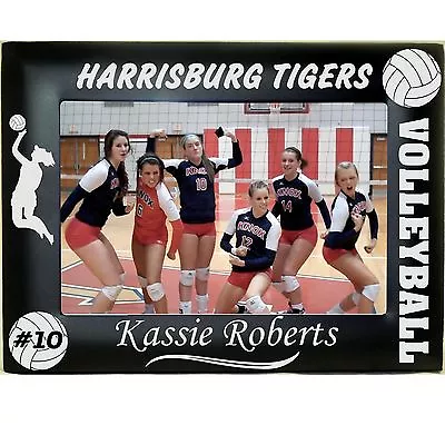 Volleyball Personalized Engraved Picture Photo Frames 4x6 5x7 8x10 School Teams • $15