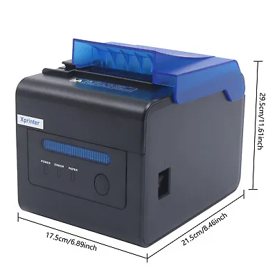 80mm Thermal Receipt Printer USB Ethernet/LAN Serial Port With Auto Cutter POS • $109.25