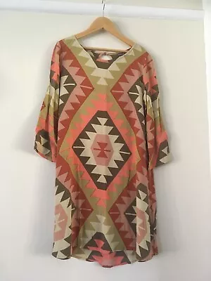 MISTER ZIMI Print 3/4 Sleeved Dress SIZE 6 • $10