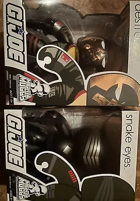 NEW - Lot  Hasbro G.I. Joe DESTRO And SNAKE EYES Might Muggs 6 . NIB. LOT OF 2 • $20