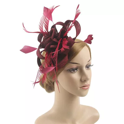 Women's Flower Hat Headband Clip Wedding Party Royal Prom  Race  Fascinator • £6.99