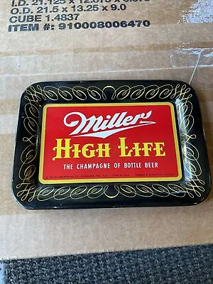 1952 Miller High Life Beer Advertising Metal Tip Tray Bar Ware Beer Tray • $24.95