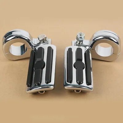 1-1/4  1.25  Motorcycle Highway Crash Bar Foot Pegs Fit For Harley Touring 32mm • $43.19