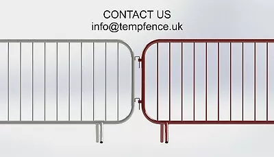 £28.50 • Buy Powder Coated Crowd Control Barrier Pedestrian Festival 