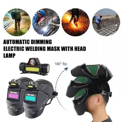 Solar Auto-Darkening Welding Mask Welding Helmet Argon Helmet Arc Welding R1P3 • $8.62