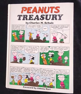 VINTAGE Peanuts Treasury By Charles M. Schultz  (1968 Hardcover) • $19.99