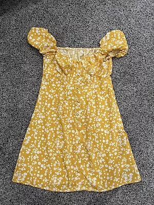 Girl’s Zaful Dress Small Floral Yellow & White • $10