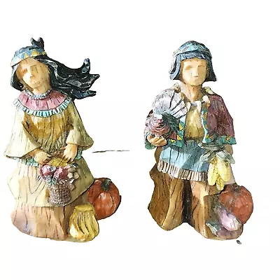 Vintage Ganz Thanksgiving Native & Pilgrim Couple Figurines/ Pilgrims • $20