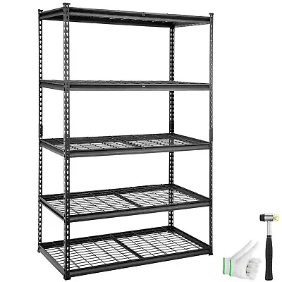 5-Tier Metal Storage Shelving Unit 24 D X 48 W X 72 H Storage Rack Shelf • $120.99