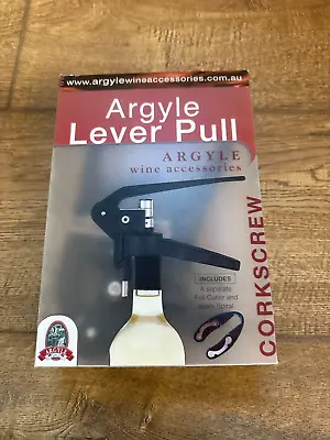 £6 • Buy Argyle Lever Pull Corkscrew Set With Foil Cutter