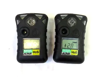 MSA ALTAIR H2S Gas Monitor Lot Of 2 FOR PARTS/ REPAIR • $80