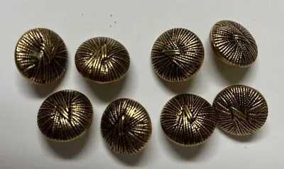 Vintage Gold Buttons 6/8  Lot Of 8 • $10