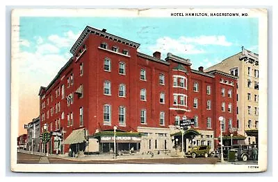 HAGERSTOWN MD Postcard-  HOTEL HAMILTON HAGERSTOWN MD • $4.69