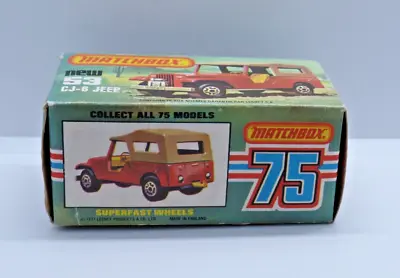 Matchbox Superfast No.53c Cj6 Jeep   Original  Storage/display Box Only !! • £13.45