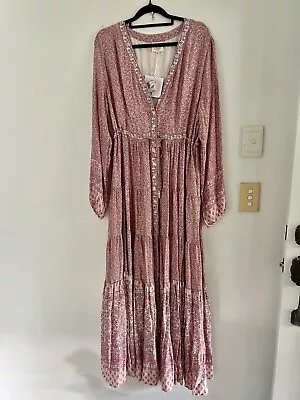 NEW Coven & Co Dress Size M Dress Maternity Boho Bohemian Floral Maxi With Tags • $140