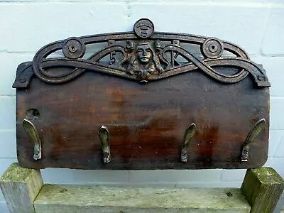£175 • Buy Vintage Coat, Keys Rack On Wooden Board Handmade Spoon Handles Steampunk Loft F