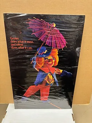 Vintage Genius Clown Doll On Tightwire Poster 14 X21  • $7.77