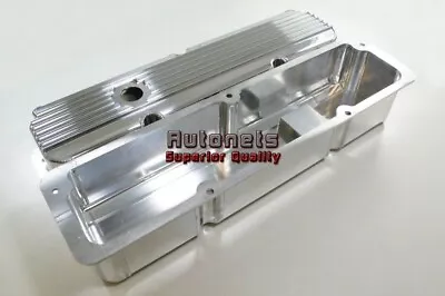 $168.98 • Buy Ford FE Polish Fabricate Finned Aluminum 352-360-390-406-410-427-428 Valve Cover