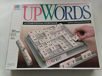 £12.50 • Buy UpWords Board Game 3D 1988 MB Games Family Word Game Complete Vintage 