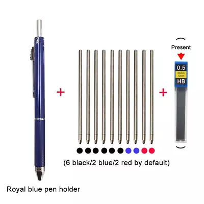 4 In 1 Ballpoint Pen 3 Colors Ball Pen 1 Automatic Pencil For School Office US • $10.52