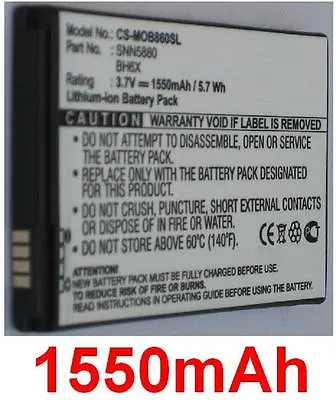 BATTERIE 1550mAh Type BH6X SNN5880 SNN5880A For Motorola Atrix 0.1oz • $26.78