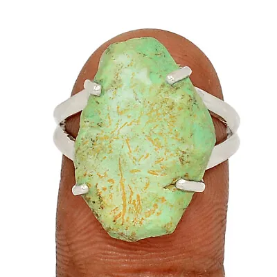 Natural Mexican Turquoise 925 Sterling Silver Ring Jewelry S.8 CR37930 • $12.99