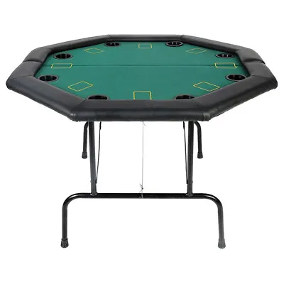 Koreyosh 48  Octagonal Foldable Poker Table 8 Player Texas Holdem Blackjack Game • $166.99