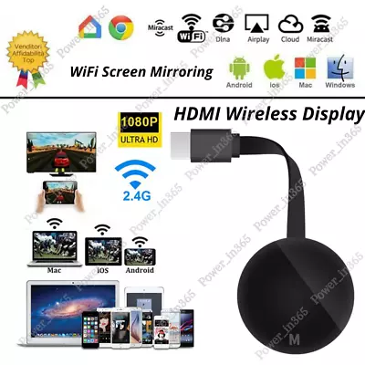 HDMI TV WiFi Video Cast Wireless Media Video Streamer Dongle 1080P HD Receiver • $20.99