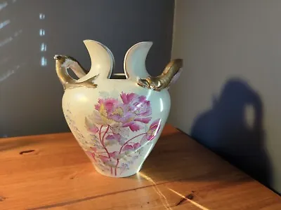 Antique Victorian Carlsbad Porcelain Austrian Vase Early 1900s • $29