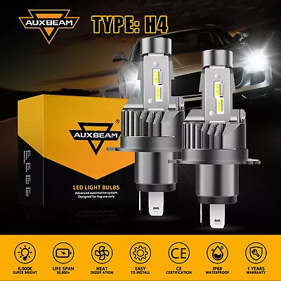 AUXBEAM H4 HB2 Car LED Headlight Bulbs High Low Beam For Ford Escape 2001-2009 • $52.99