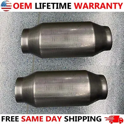 2x 3 Inch Universal High Flow Performance Catalytic Converter 410300 US* • $30.99