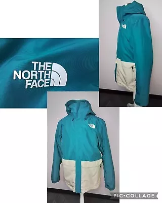 The North Face Jacket Men's Large 3 In 1 Style Khaki/Teal W/Black Puffer #W2533 • $99