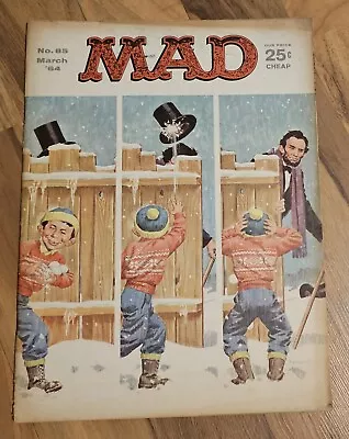 Vintage MAD MAGAZINE #85 - MARCH 1964 -  • $17.95