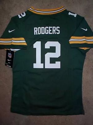 ($60) NIKE Green Bay Packers AARON RODGERS Nfl Jersey Youth *GIRLS* (xl) • $14.94