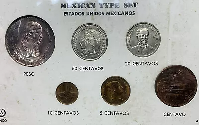 Mexico Type Set Modern 1964 Uncirculated Type Set 6 Coins • $35