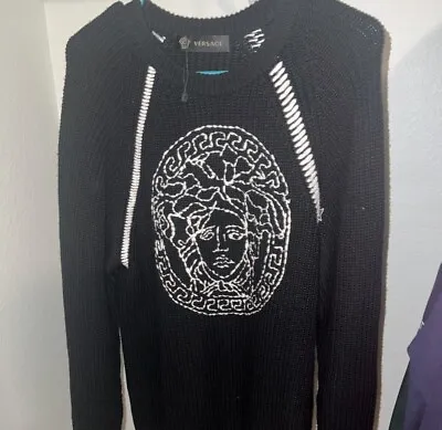 Versace Medusa Head Knitted Wool Sweater Sweatshirt • $300