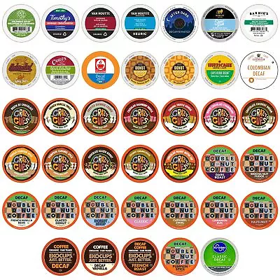 Crazy Cups Custom Variety Pack Decaf Coffee Single Serve Cups For Keurig K Cu... • $38.81