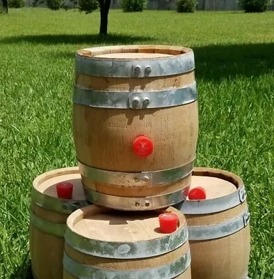 FOUR 5 LITER BOURBON Whiskey BARRELS 1-INCH THICK American Oak Wood Staves Char3 • $275