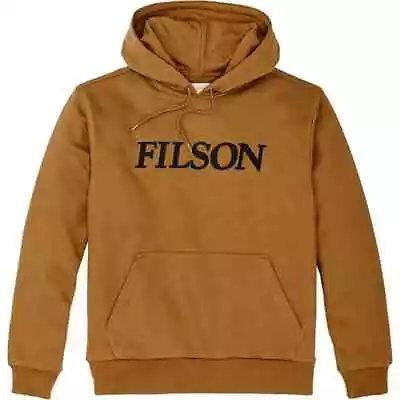 Filson Men's Prospector Embroidered Hoodie 20204445 Tapenade Moose Sun Tan Khaki • $79.99