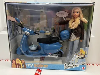Mattel Barbie MY SCENE VESPA SCOOTER PLAY SET (Unopened Sealed Box) Blue • $70