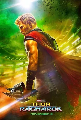 Marvel Wall Print Poster Wall Decor Film Thor: Ragnarok Movie Promo Sci-fi Gift • $11.99