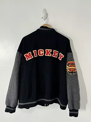 Vintage Disneyland Mickey Mouse Coat Bomber Varsity Jacket Xxl Disney • $97.49