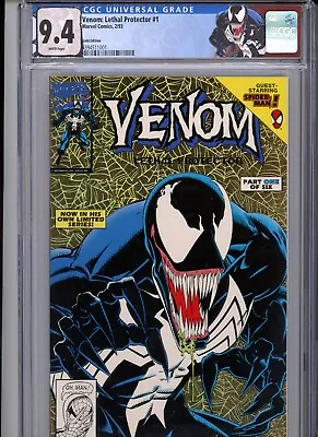 Venom Lethal Protector #1 (1993) Marvel CGC 9.4 White Gold Edition • $525