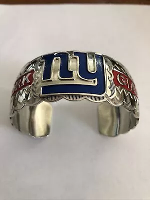 Native American Navajo Mens Bracelet NFL New York Giants Football Nice  #A • $115