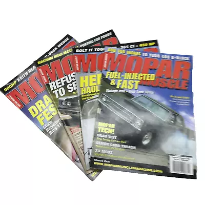 Lot Of 4 Mopar Muscle Magazine 2005 Mar May Jun & Aug • $14