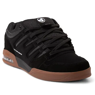 DVS Men'S Tycho Black Blk Gum Nubuck Low Top Sneaker Shoes Clothing Apparel S • $178.32