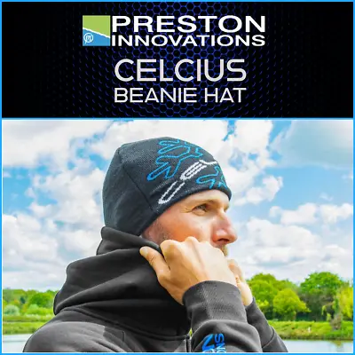 Preston Innovations Celcius Beanie Hat - New | Match Fishing Clothing • £12.99