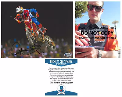 Ryan Dungey Supercross Motocross Signed 8x10 Photo Proof Beckett.COA Autographed • $109.99